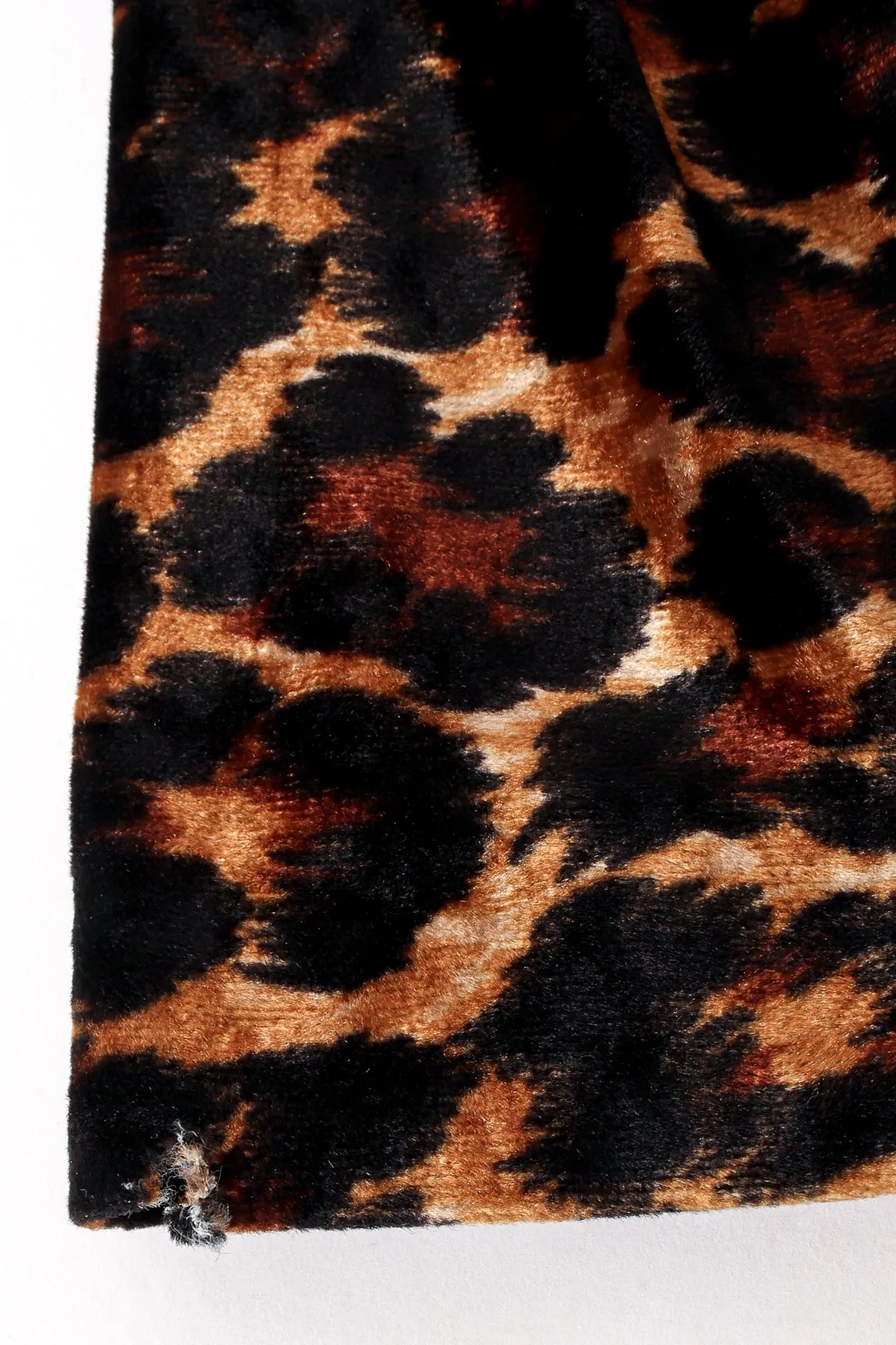 1989 A/W  Leopard Stretch Velvet Cocktail Dress
