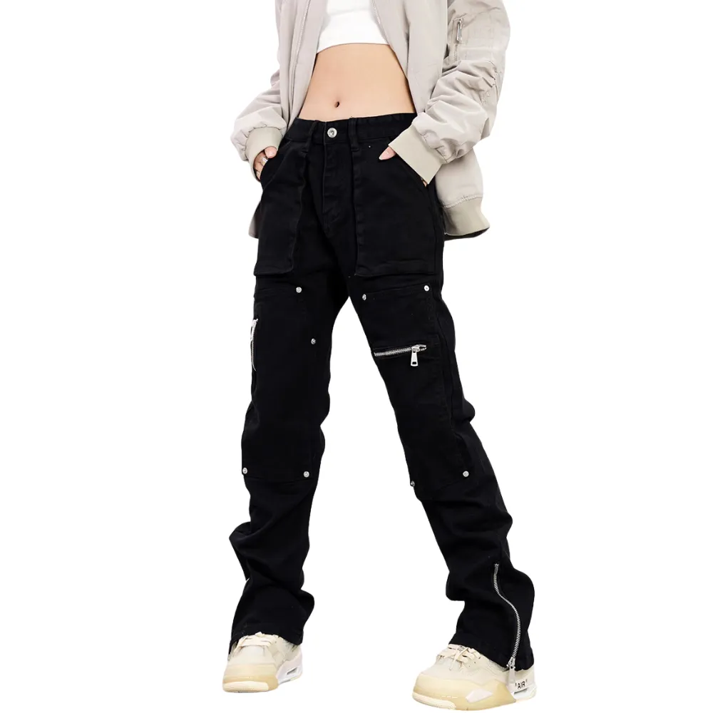 American Multi-Pocket Stud Jeans
