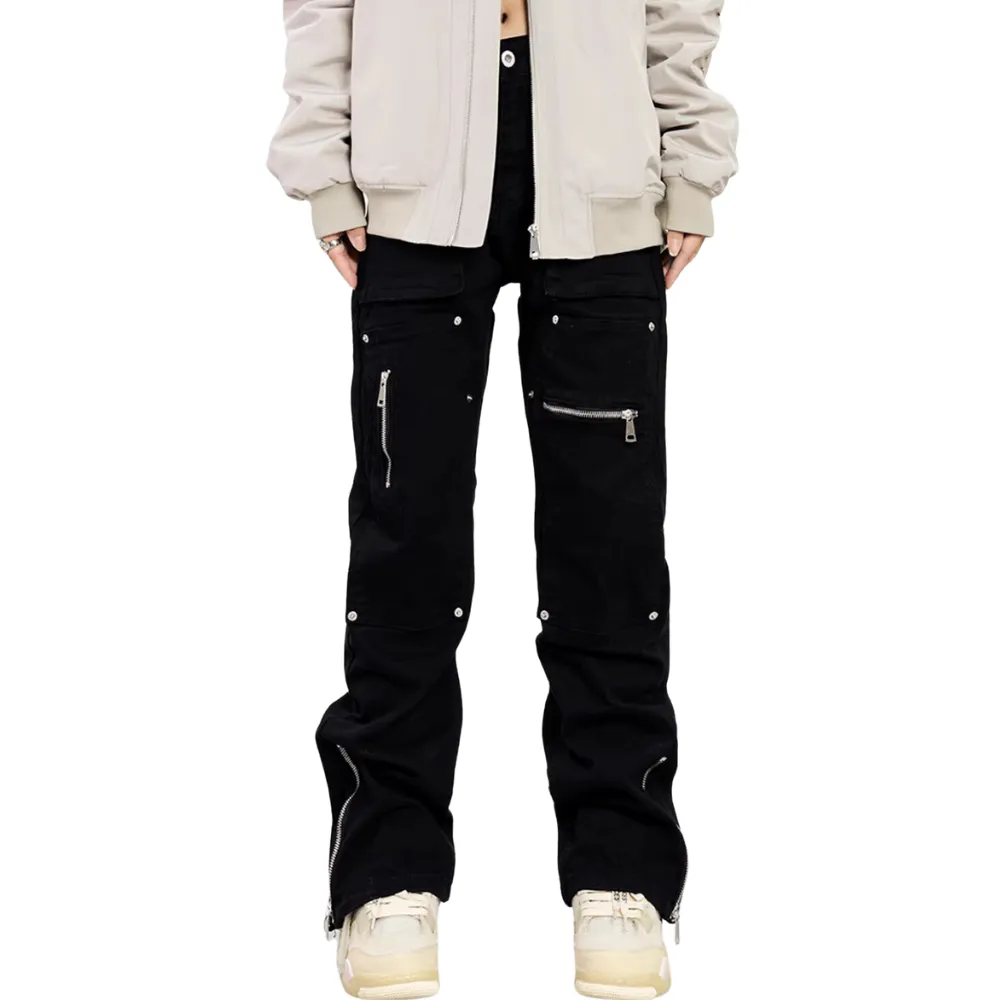 American Multi-Pocket Stud Jeans