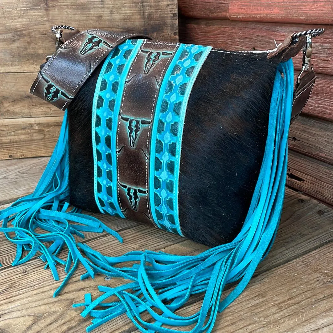 Annie - Black w/ Mint Chocolate Skulls