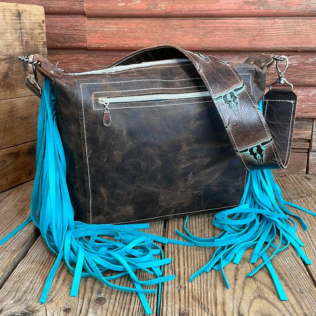 Annie - Black w/ Mint Chocolate Skulls