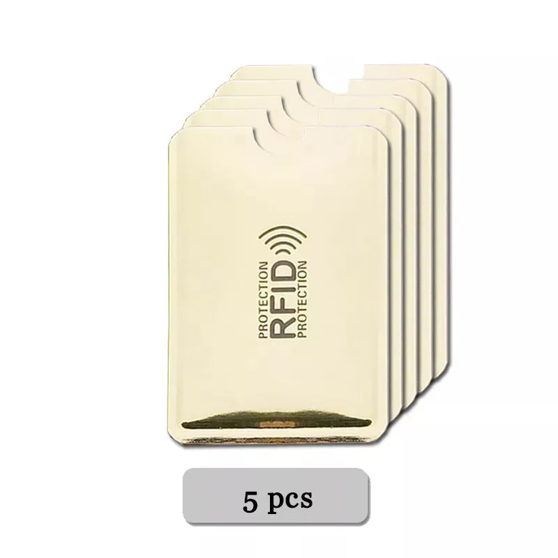 Anti-Rfid Credit Card Holder Wallet RFID Reader Blocker Wallet Card Case Protection Against Hackers Metal Credit Card Holder