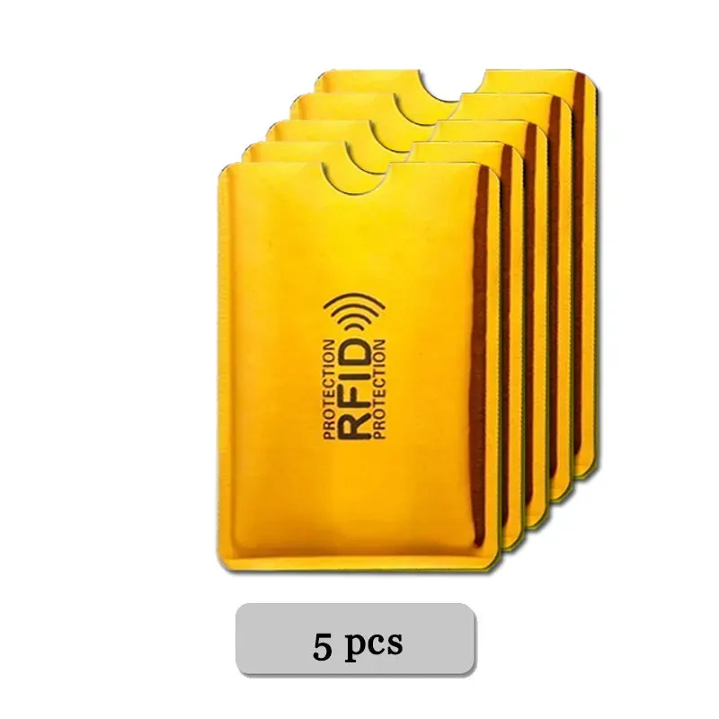 Anti-Rfid Credit Card Holder Wallet RFID Reader Blocker Wallet Card Case Protection Against Hackers Metal Credit Card Holder