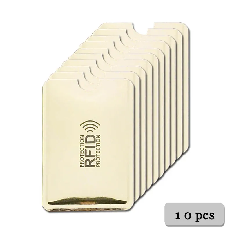 Anti-Rfid Credit Card Holder Wallet RFID Reader Blocker Wallet Card Case Protection Against Hackers Metal Credit Card Holder
