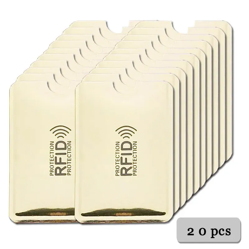 Anti-Rfid Credit Card Holder Wallet RFID Reader Blocker Wallet Card Case Protection Against Hackers Metal Credit Card Holder
