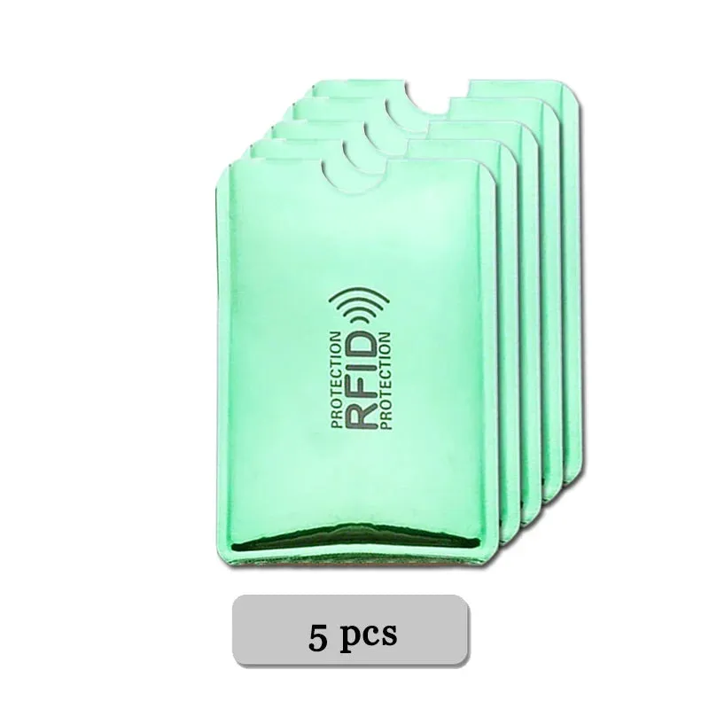 Anti-Rfid Credit Card Holder Wallet RFID Reader Blocker Wallet Card Case Protection Against Hackers Metal Credit Card Holder