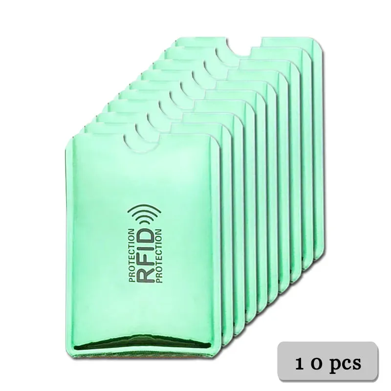 Anti-Rfid Credit Card Holder Wallet RFID Reader Blocker Wallet Card Case Protection Against Hackers Metal Credit Card Holder