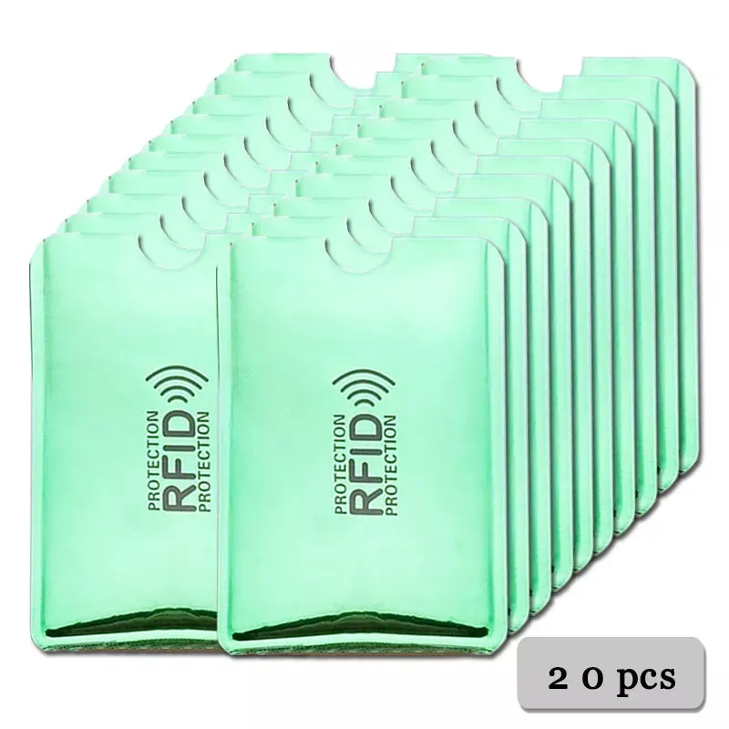 Anti-Rfid Credit Card Holder Wallet RFID Reader Blocker Wallet Card Case Protection Against Hackers Metal Credit Card Holder