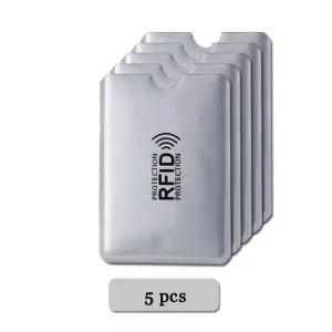 Anti-Rfid Credit Card Holder Wallet RFID Reader Blocker Wallet Card Case Protection Against Hackers Metal Credit Card Holder