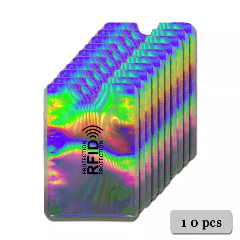 Anti-Rfid Credit Card Holder Wallet RFID Reader Blocker Wallet Card Case Protection Against Hackers Metal Credit Card Holder