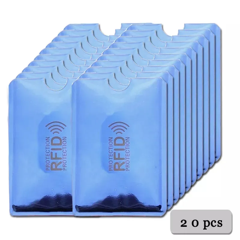 Anti-Rfid Credit Card Holder Wallet RFID Reader Blocker Wallet Card Case Protection Against Hackers Metal Credit Card Holder