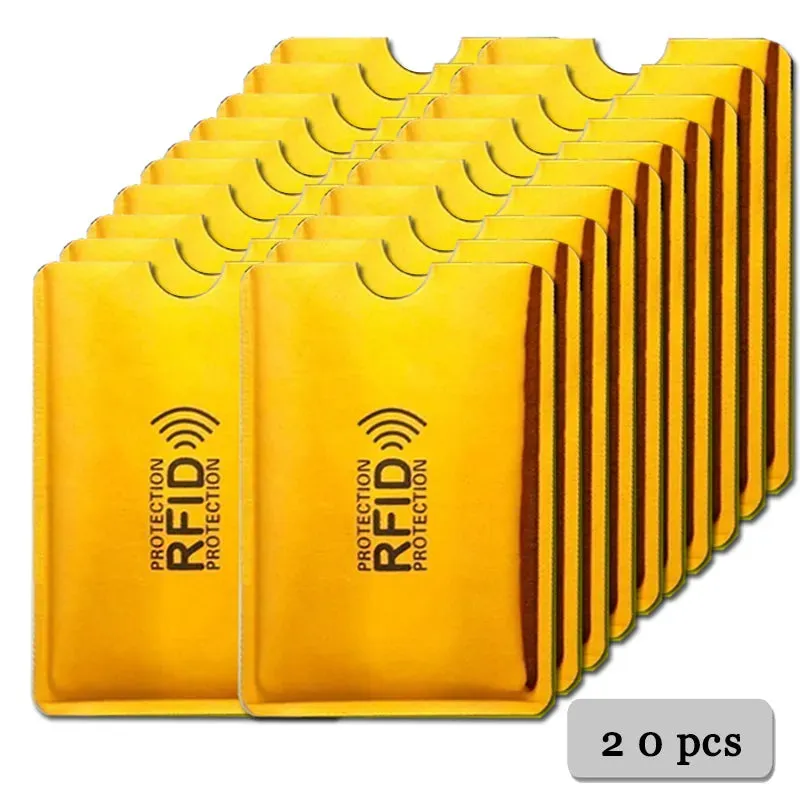 Anti-Rfid Credit Card Holder Wallet RFID Reader Blocker Wallet Card Case Protection Against Hackers Metal Credit Card Holder