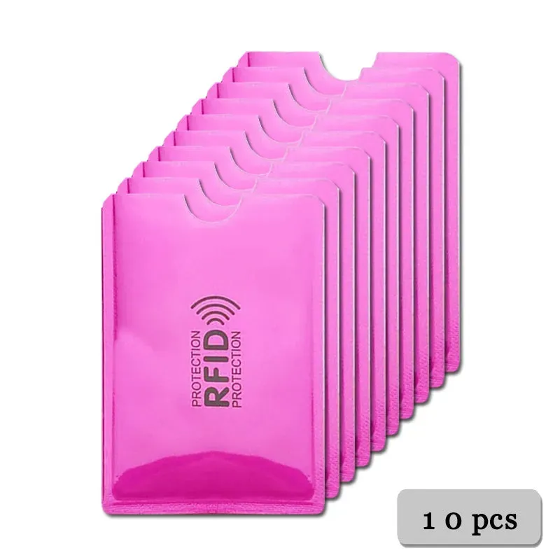 Anti-Rfid Credit Card Holder Wallet RFID Reader Blocker Wallet Card Case Protection Against Hackers Metal Credit Card Holder