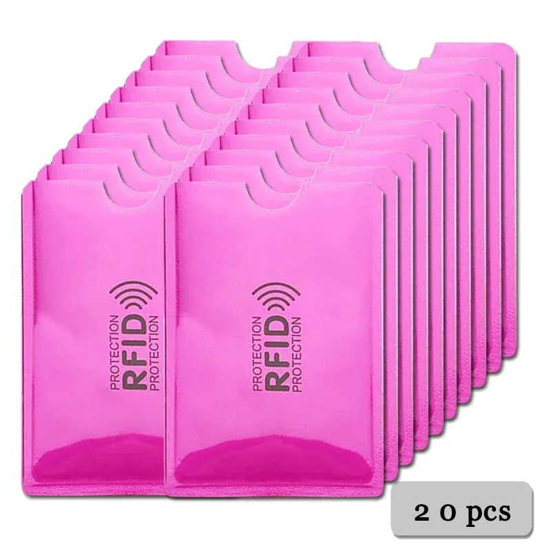 Anti-Rfid Credit Card Holder Wallet RFID Reader Blocker Wallet Card Case Protection Against Hackers Metal Credit Card Holder