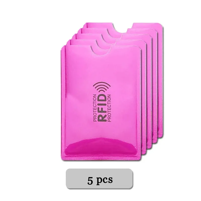 Anti-Rfid Credit Card Holder Wallet RFID Reader Blocker Wallet Card Case Protection Against Hackers Metal Credit Card Holder