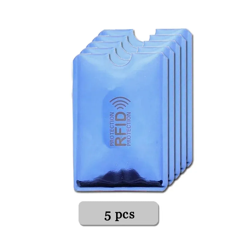 Anti-Rfid Credit Card Holder Wallet RFID Reader Blocker Wallet Card Case Protection Against Hackers Metal Credit Card Holder