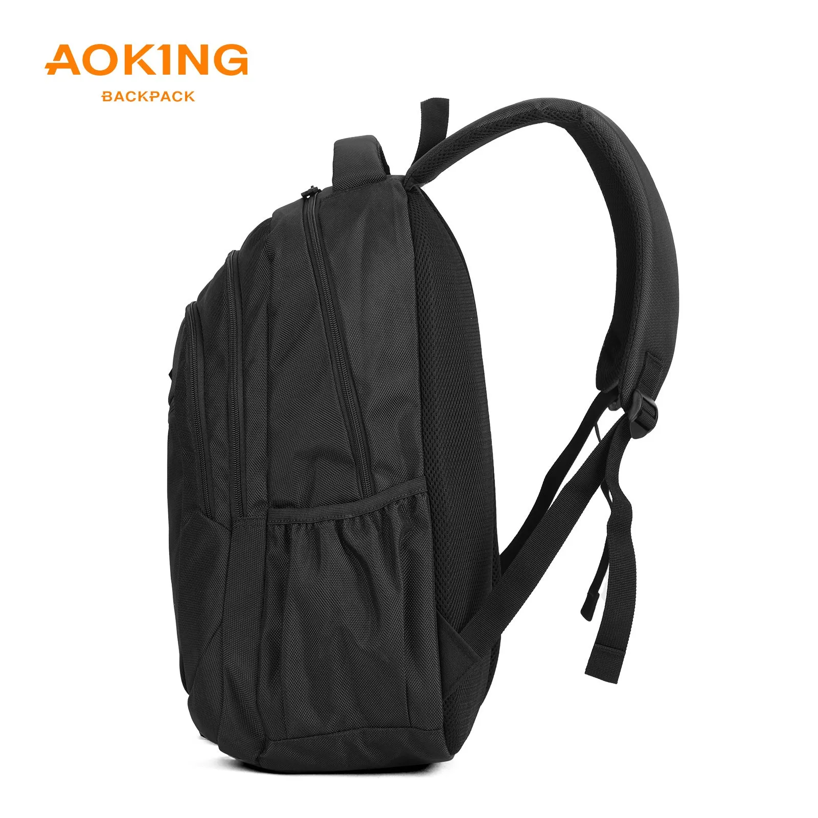 Aoking Backpack Black Casual Backpack Student Bag H97066