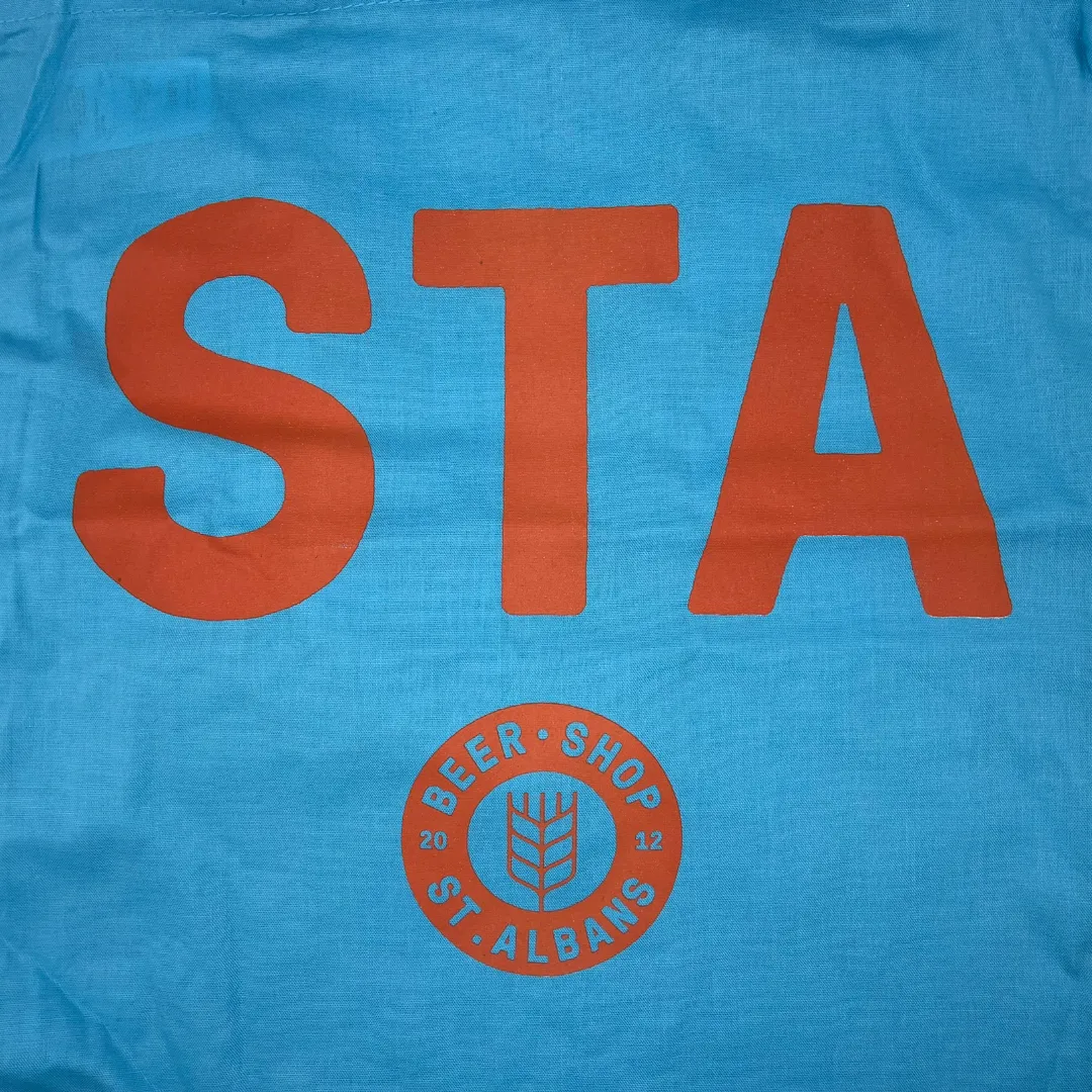 Beer Shop St Albans Screen Print Cotton Tote Bag