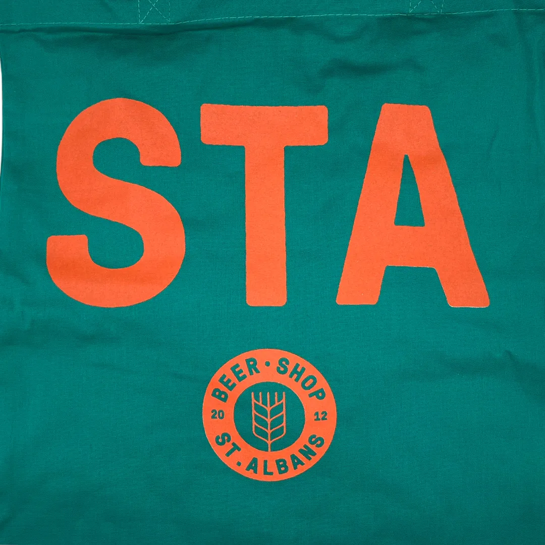 Beer Shop St Albans Screen Print Cotton Tote Bag