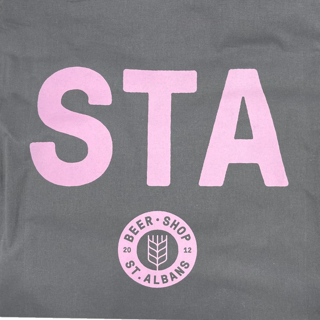 Beer Shop St Albans Screen Print Cotton Tote Bag