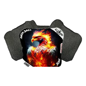 Bone | Fire Phoenix | ACL PRO Razor Cornhole Bags