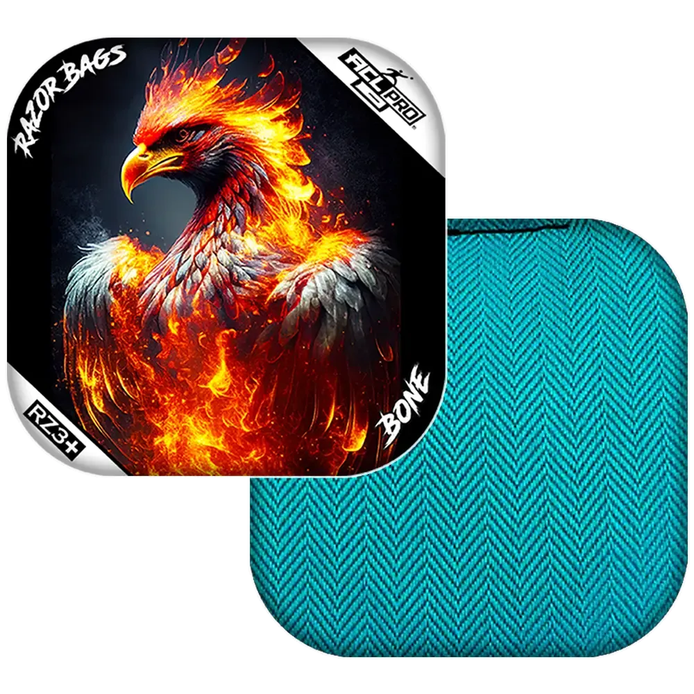 Bone | Fire Phoenix | ACL PRO Razor Cornhole Bags