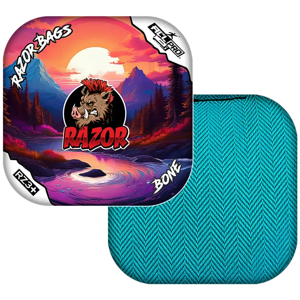 Bone | Sunset | ACL PRO Razor Cornhole Bags