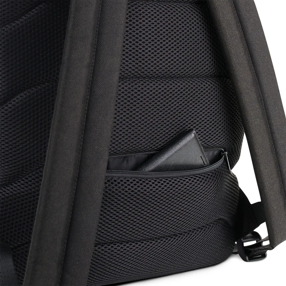 Branded White Backpack