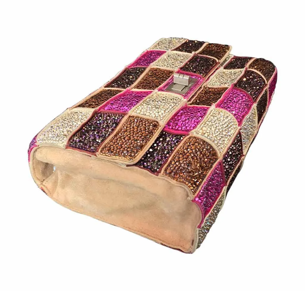 Chanel Multicolor Bespoke Bag Swarovski Crystals