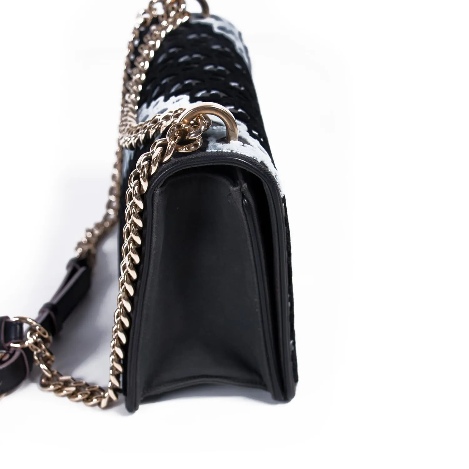Christian Dior Diorama Oblique Velvet Flap Bag