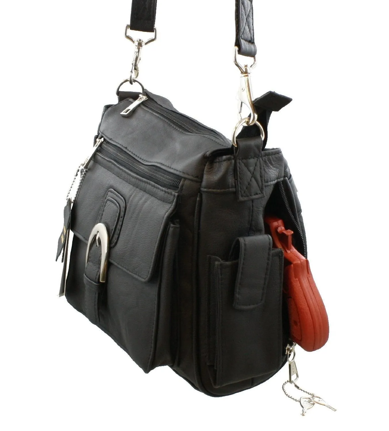 Compact Crossbody Locking Concealed Carry Purse