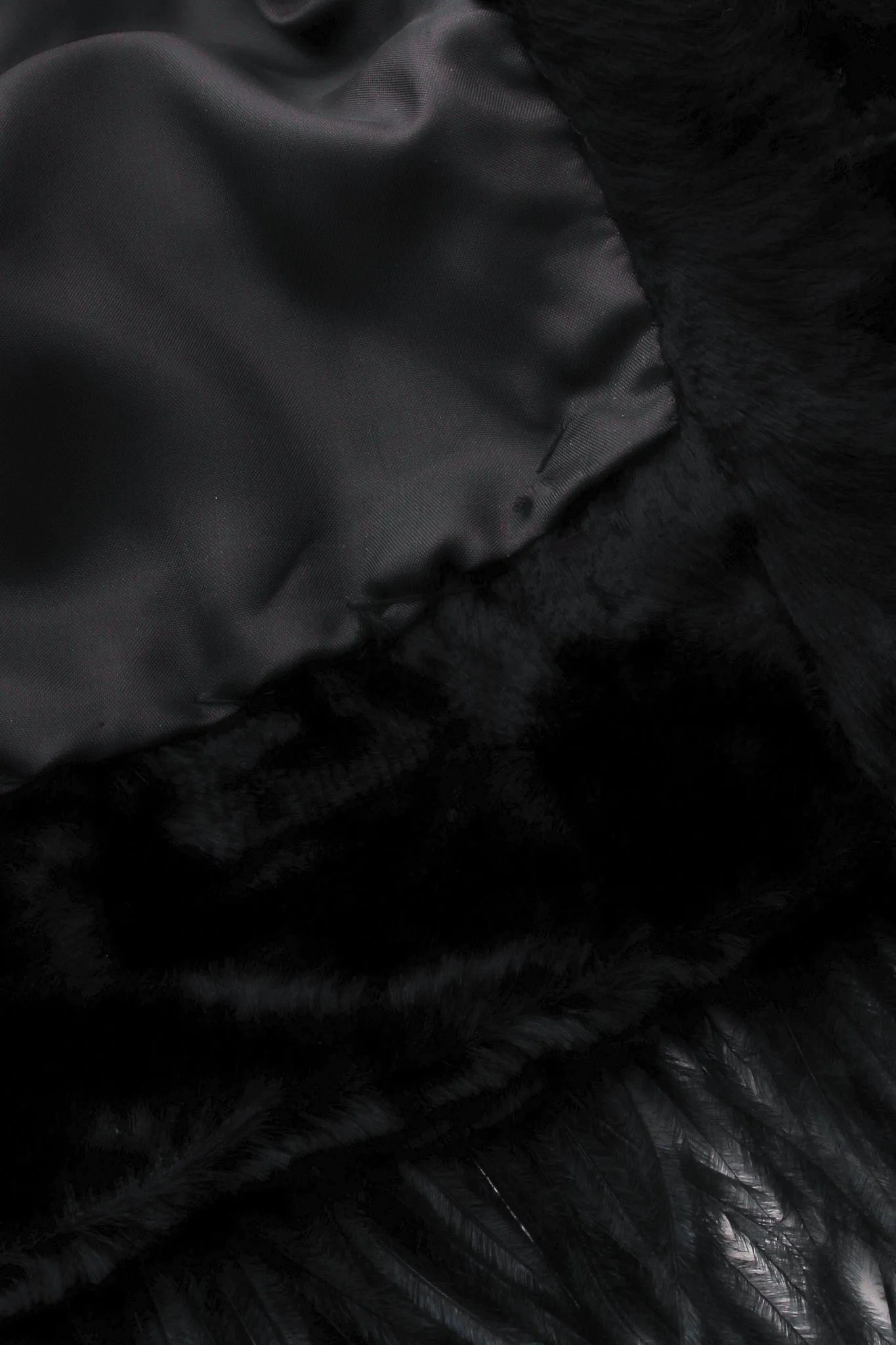 Crushed Velvet Ostrich Feather Jacket