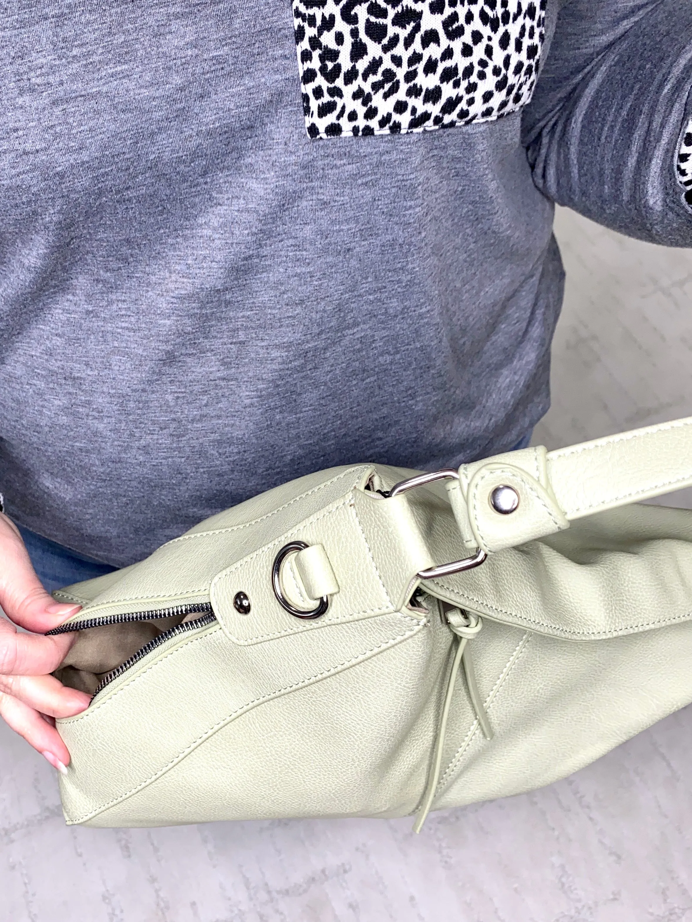 Dana Hobo & Crossbody in Celery