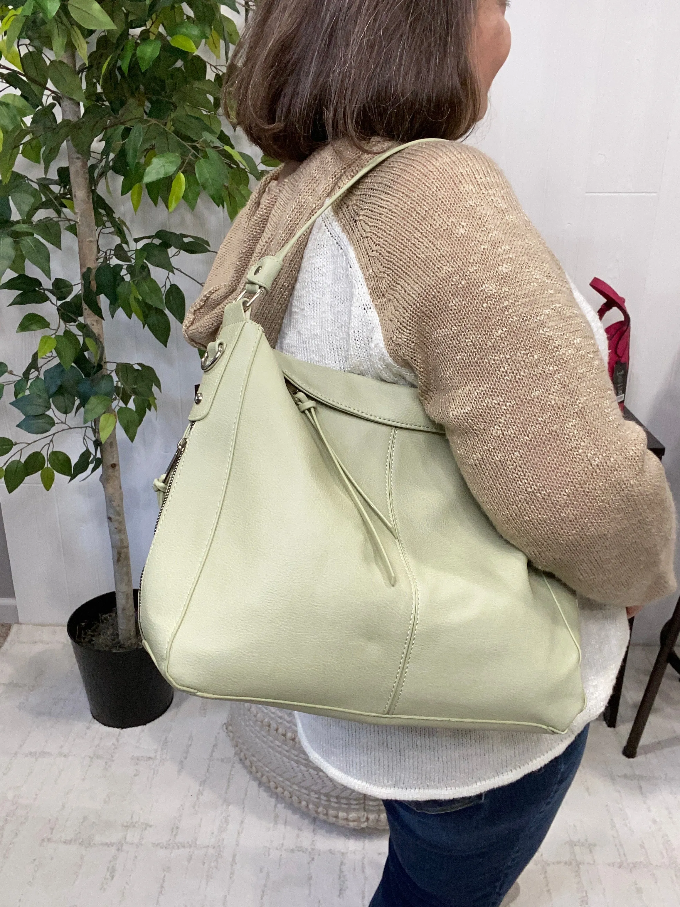 Dana Hobo & Crossbody in Celery