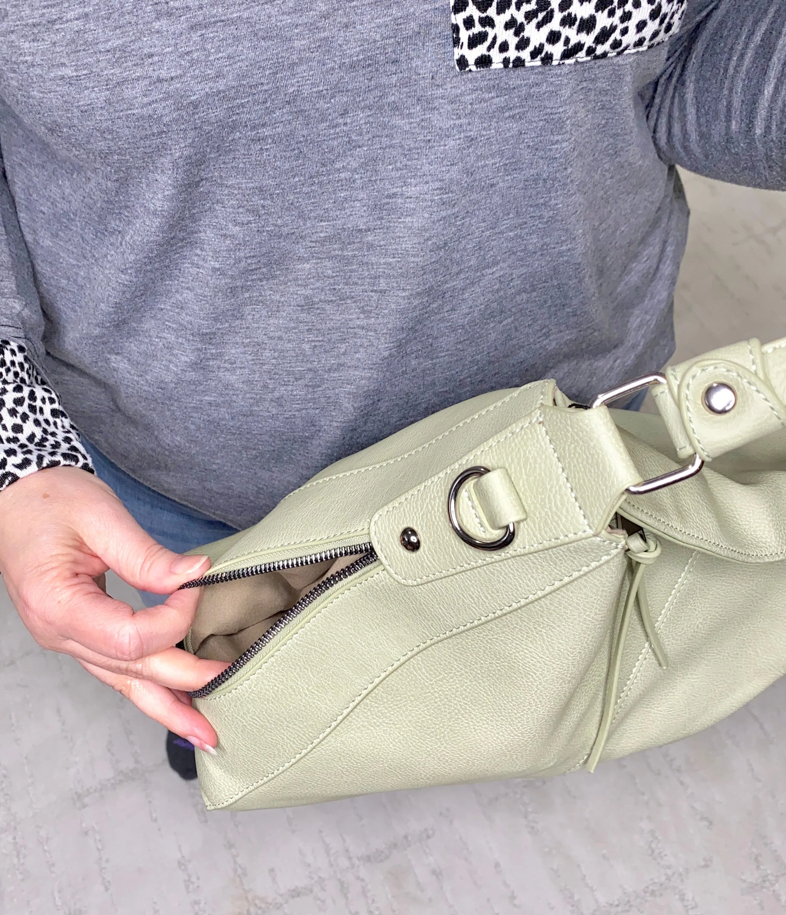 Dana Hobo & Crossbody in Celery