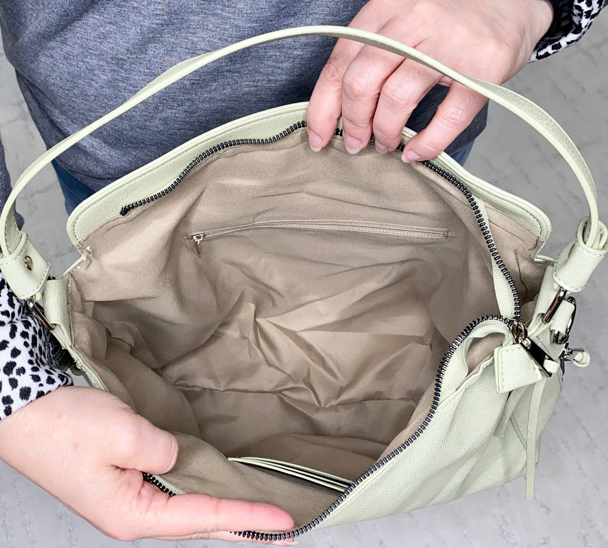 Dana Hobo & Crossbody in Celery
