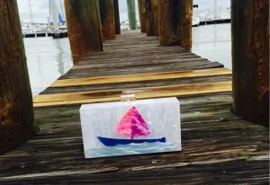 Designer Acrylic Boat Clutch