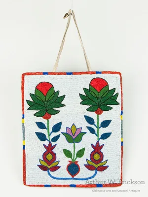 Double sided Beaded Plateau Flat Bag