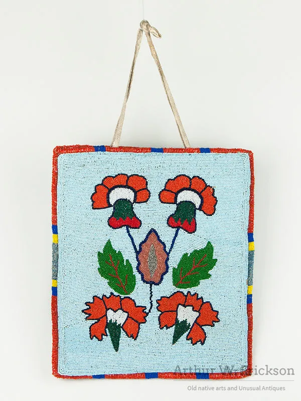 Double sided Beaded Plateau Flat Bag