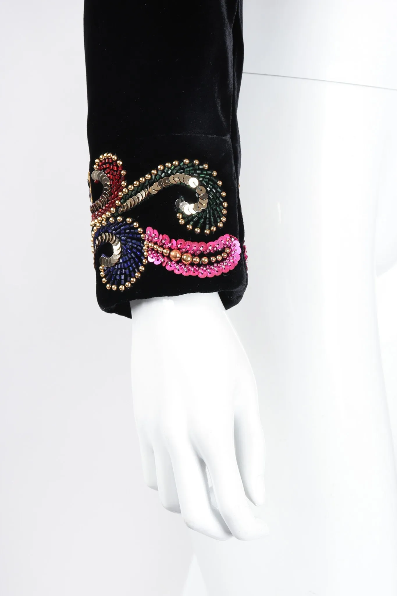 Embellished Velvet Bolero Jacket