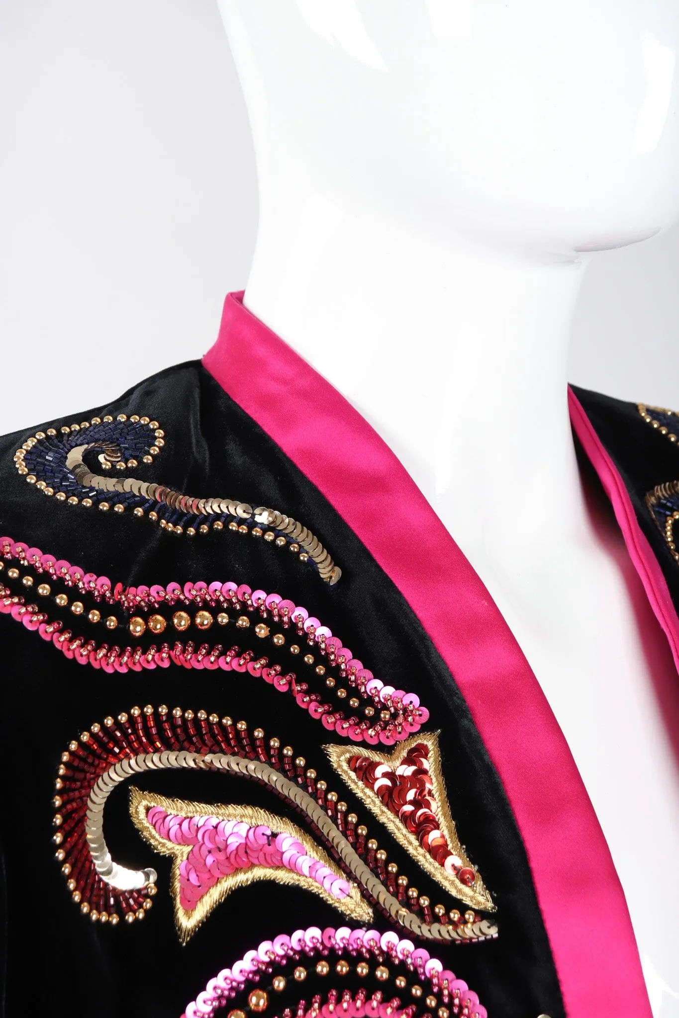 Embellished Velvet Bolero Jacket