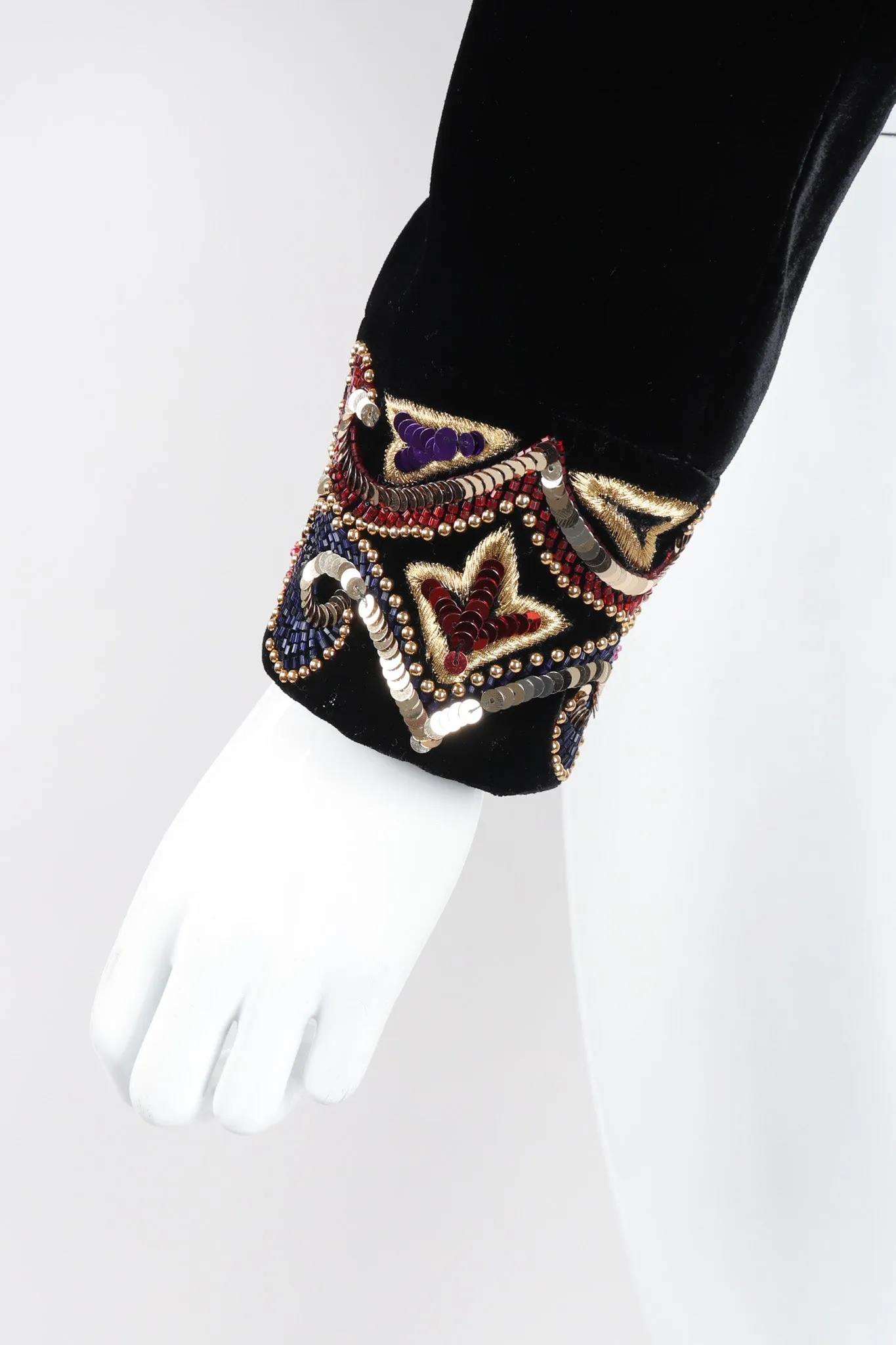 Embellished Velvet Bolero Jacket