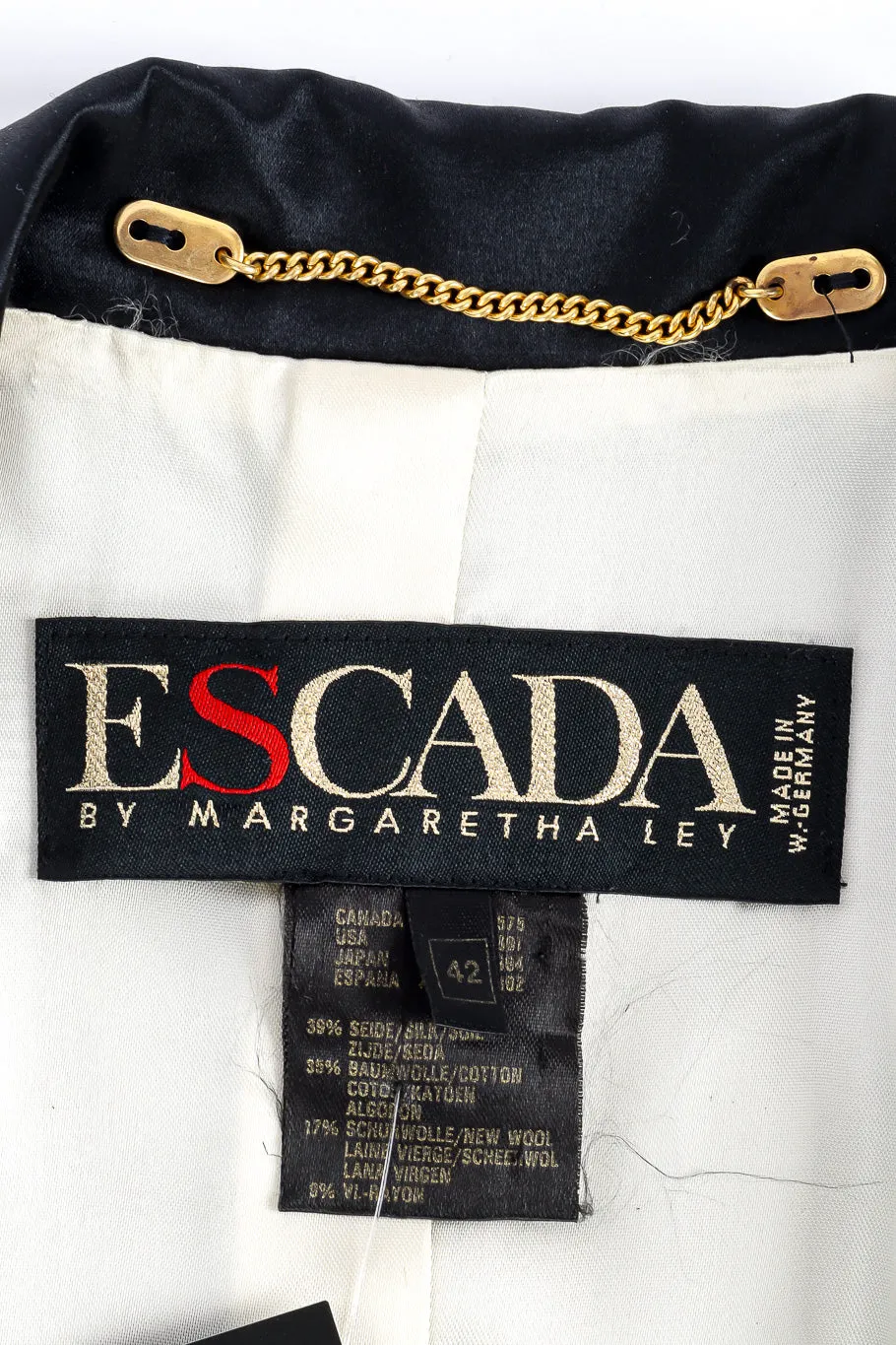 Embroidered Contrast Sleeve Blazer