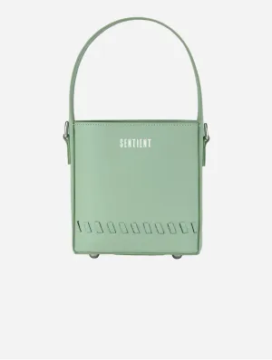 Fauna Mini Apple Leather Vegan Crossbody Bag | Basil