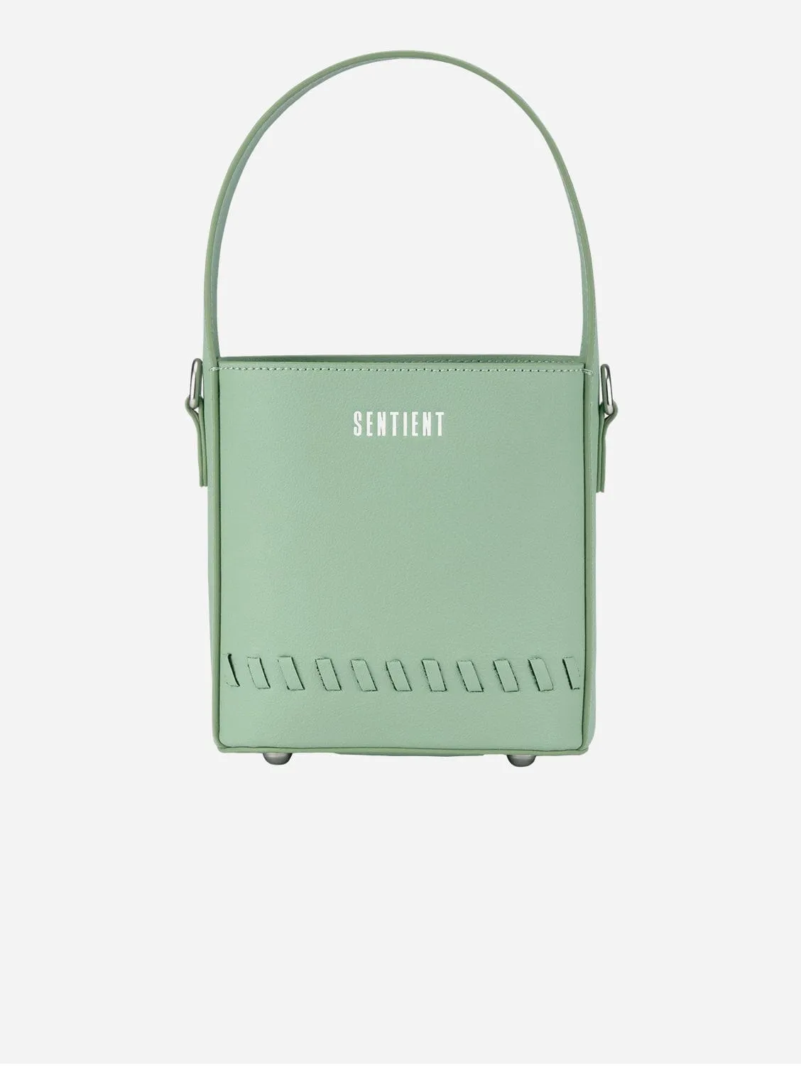 Fauna Mini Apple Leather Vegan Crossbody Bag | Basil