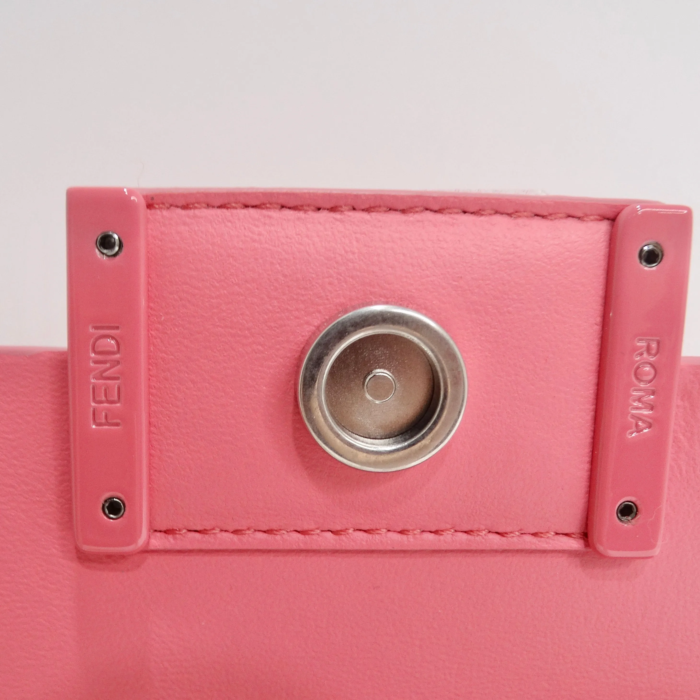 Fendi Baguette Phone Pouch Pink