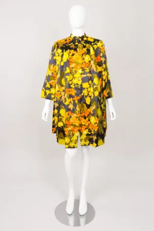 Floral Velvet Pile Coat