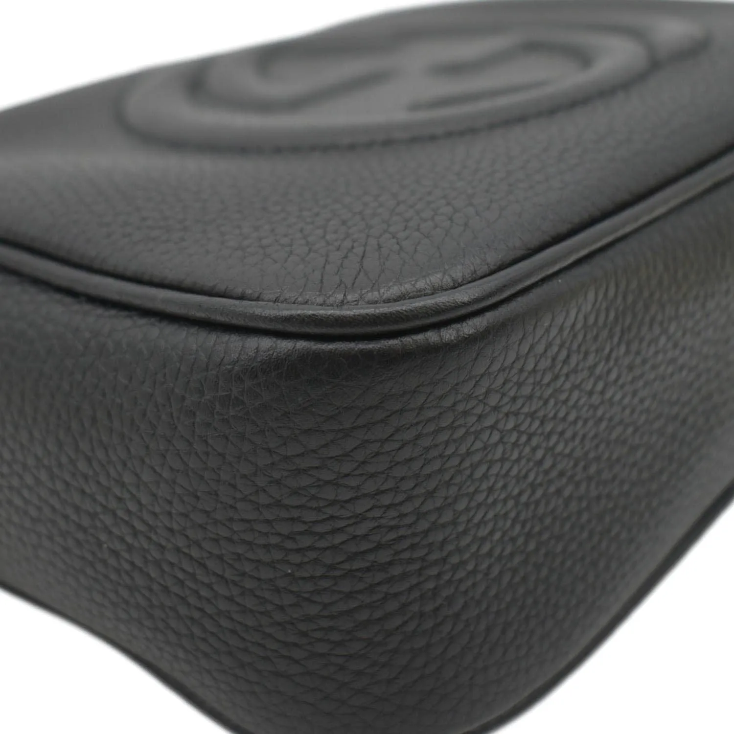GUCCI  Soho Disco Leather Crossbody Bag Black 308364