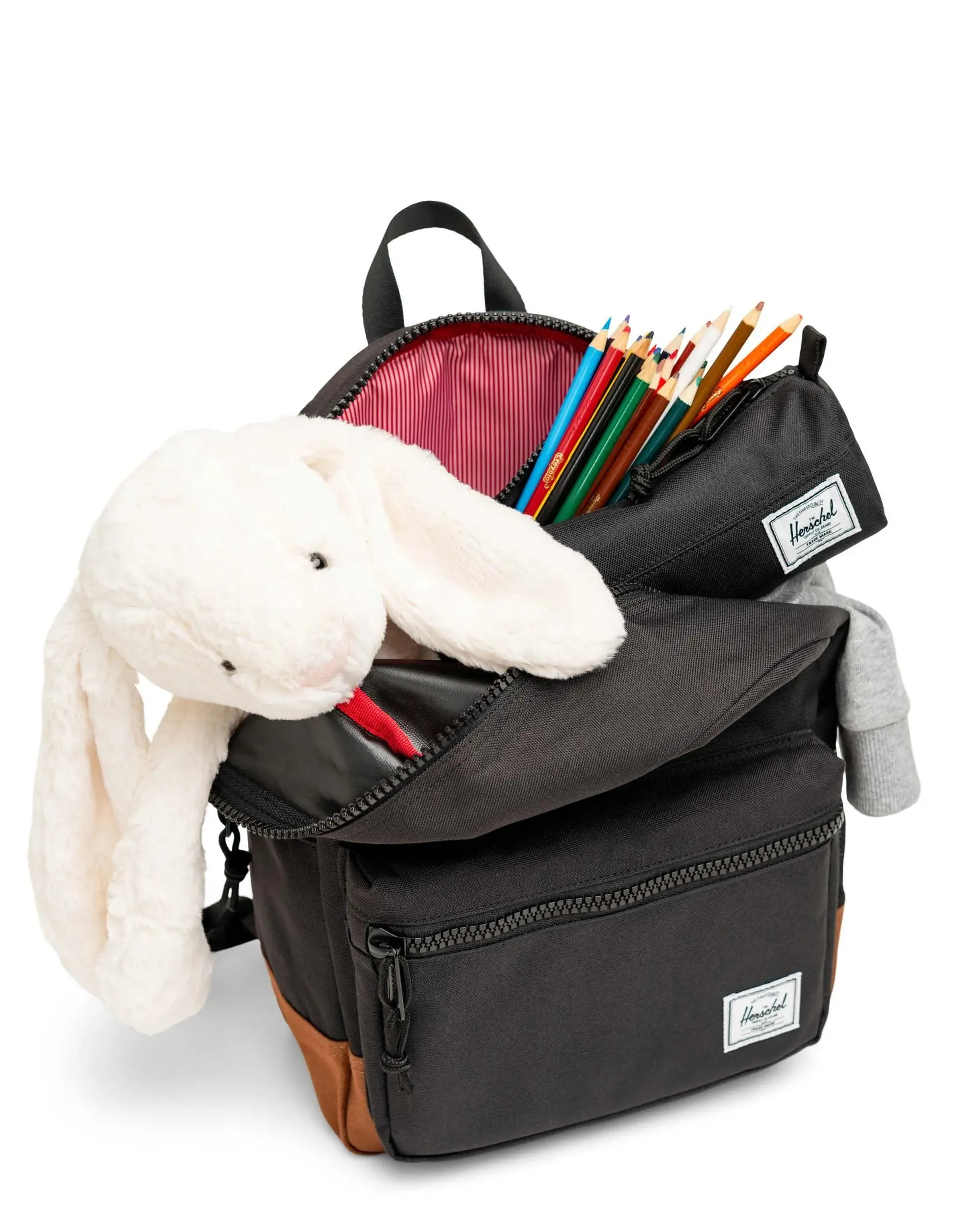 Herschel Heritage Kids Backpack - Black/Saddle Brown