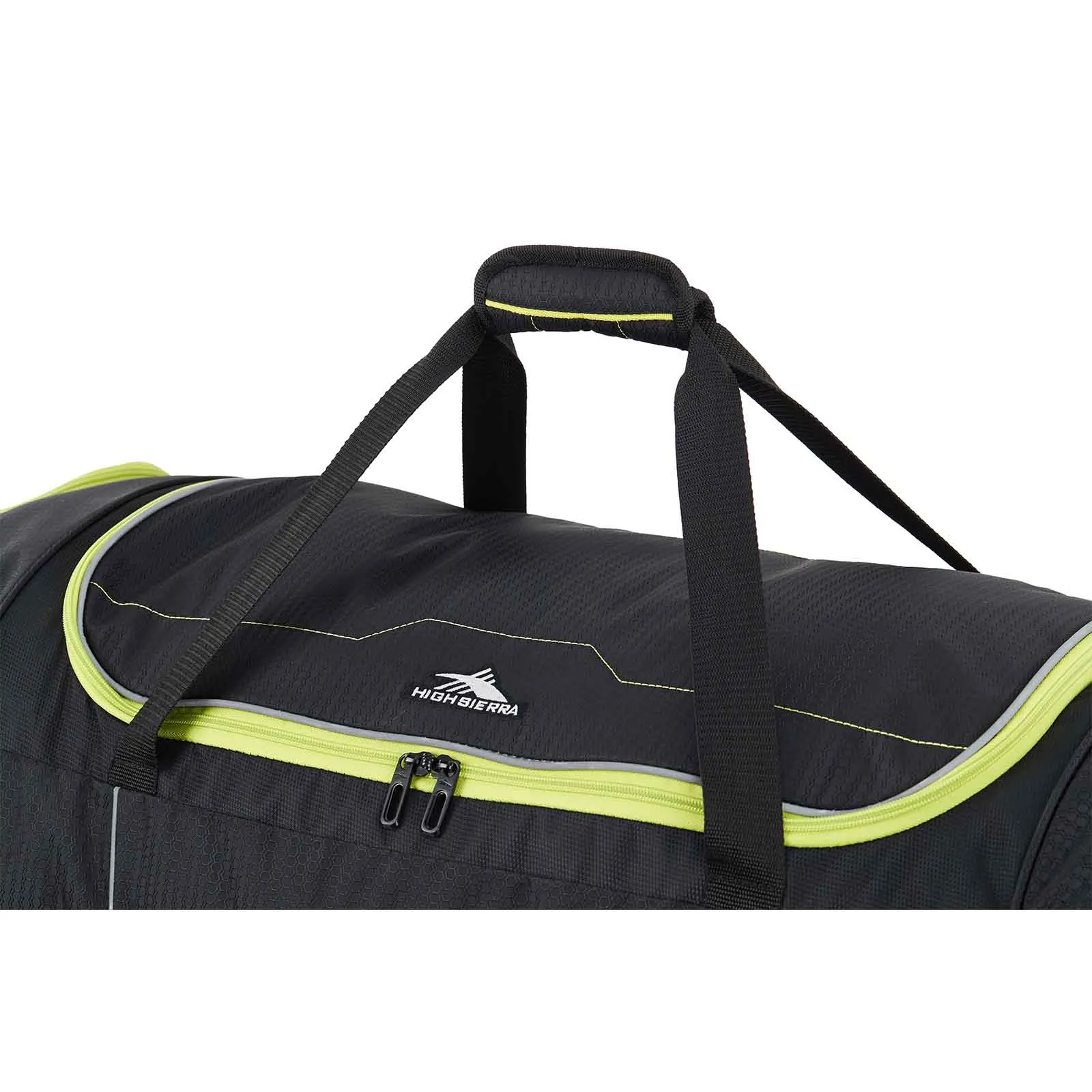 High Sierra Ultimate Access 3 91cm Wheeled Duffel Black-Lime